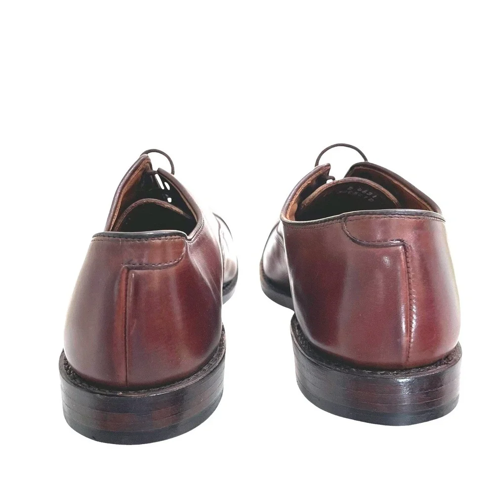 Allen Edmonds Carlyle Brown Cap Toe Oxford Shoes Mens 11 D NEW‎ USA Leather